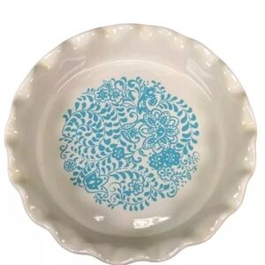 The Pioneer Woman 9" Blue Daisy Floral Pie Pan Deep Dish
